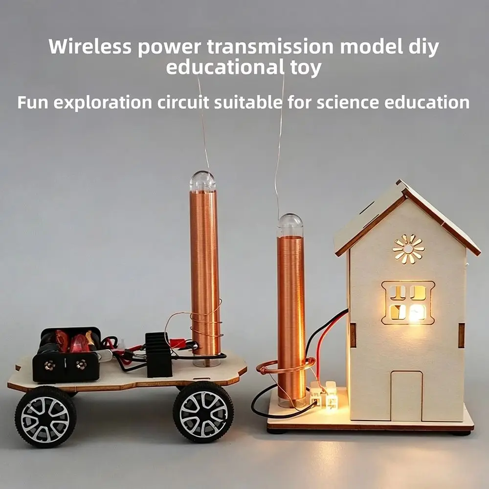 DIY Assembly Wireless Power Transmission Toy Educational Component Physics Learning Electronic Experiment Model Creative