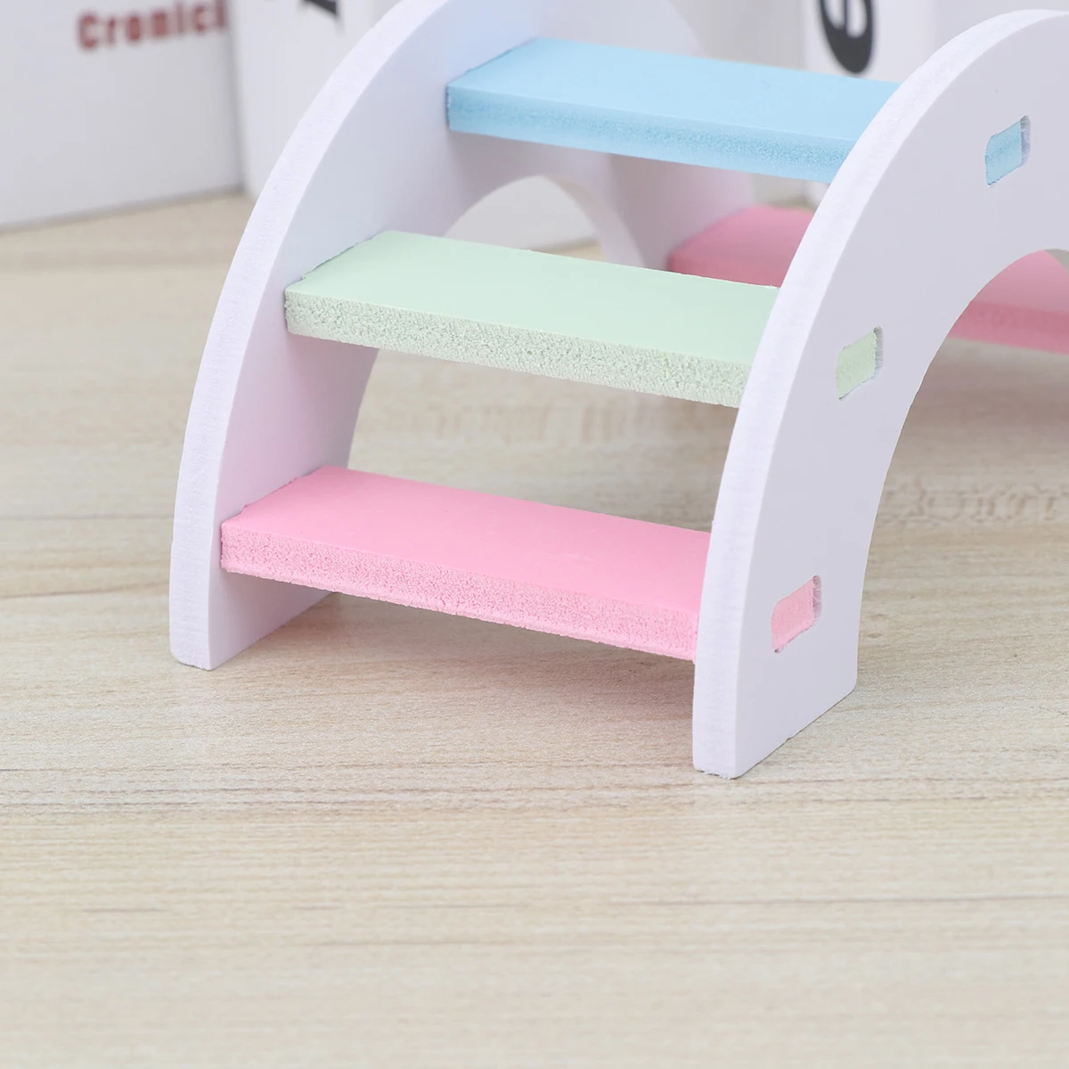 

Hamster Ladder Toy Small Animals Funny Pet Rainbow Bridge Wooden Parrot Climbing Teeth Grinding Boredom Relief