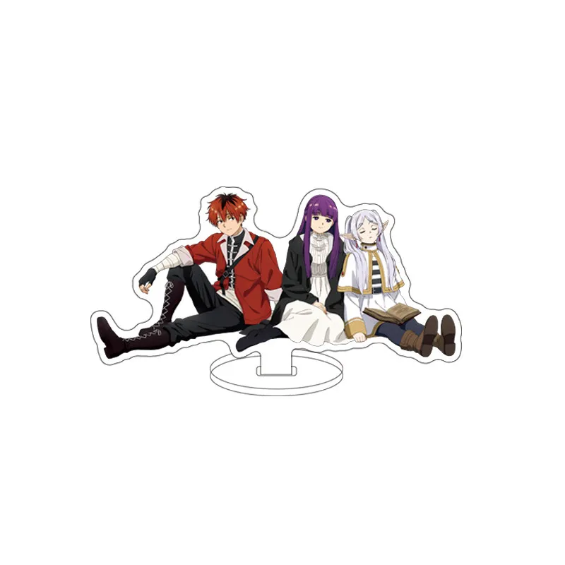 Soporte acrílico de 16 cm con diseño de anime, Frieren: Más allá del final del viaje, Himmel Heiter, Frieren, Fern Stark, figura decorativa, regalos de Halloween.