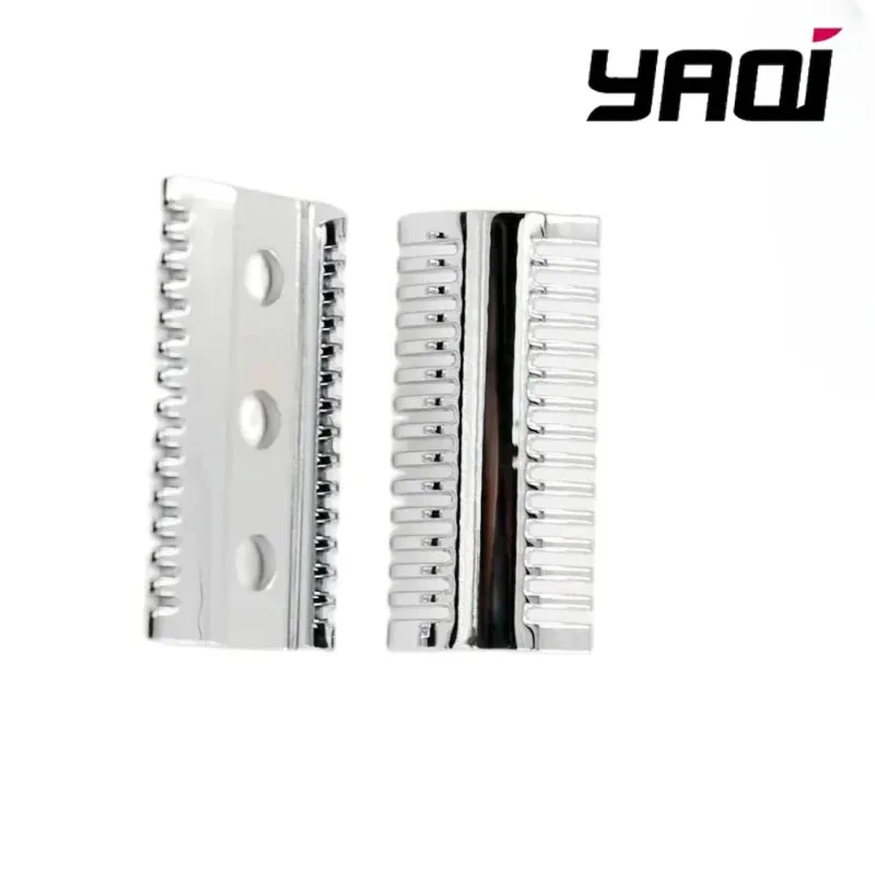 YAQI Open Comb Safety Razor Head Chrome Plated Double Edge DE Replacement Head for 3-Piece Wet Shaving Razor