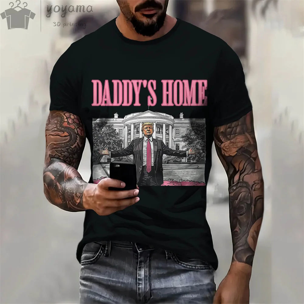 

Trump Graphic T shirts Oversize T-shirt Man Short Sleeve Tee Custom T shirt Man Trump Print Clothes Men Funny Trump Shirts Tops