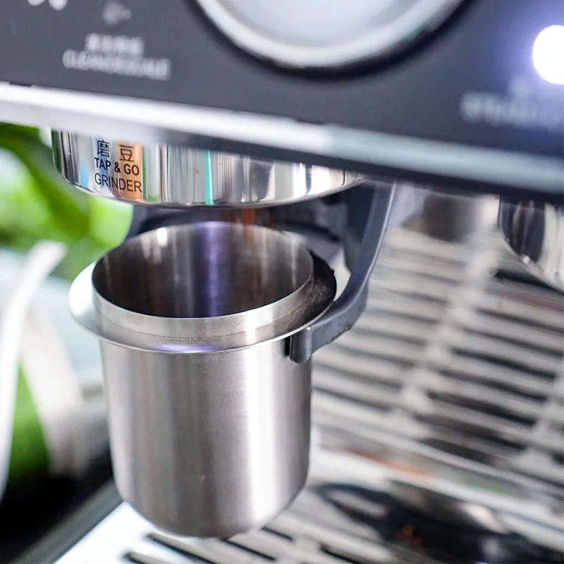 Coffee Dosing Cup Sniffing Mug 58mm Stainless Steel Powder Feeder Part for Espresso Machine Coffeeware Accessories