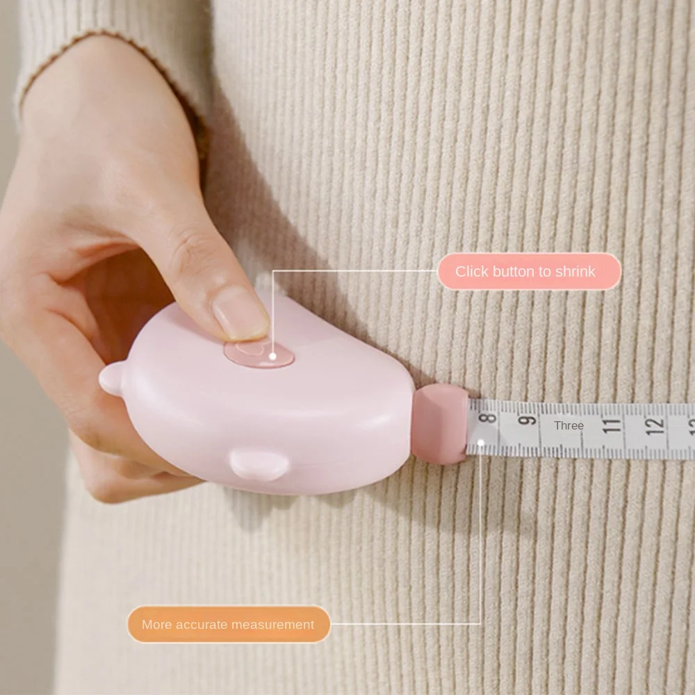 Centimeter Inch 1.5m Tape Measure Double Scale Magnetic Retractable Measuring Tape Tailor Craft Plastic Soft Cloth Ruler