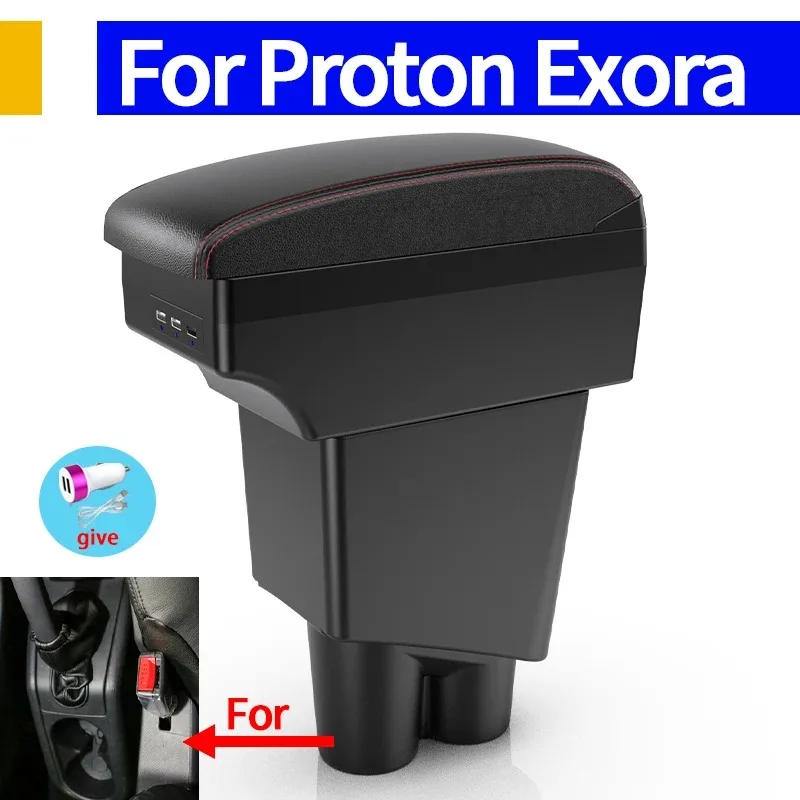 For Proton Exora Armrest Interior Center Console Storage Box Arm Rest Car-styling Decoration Accessories Parts Organizer