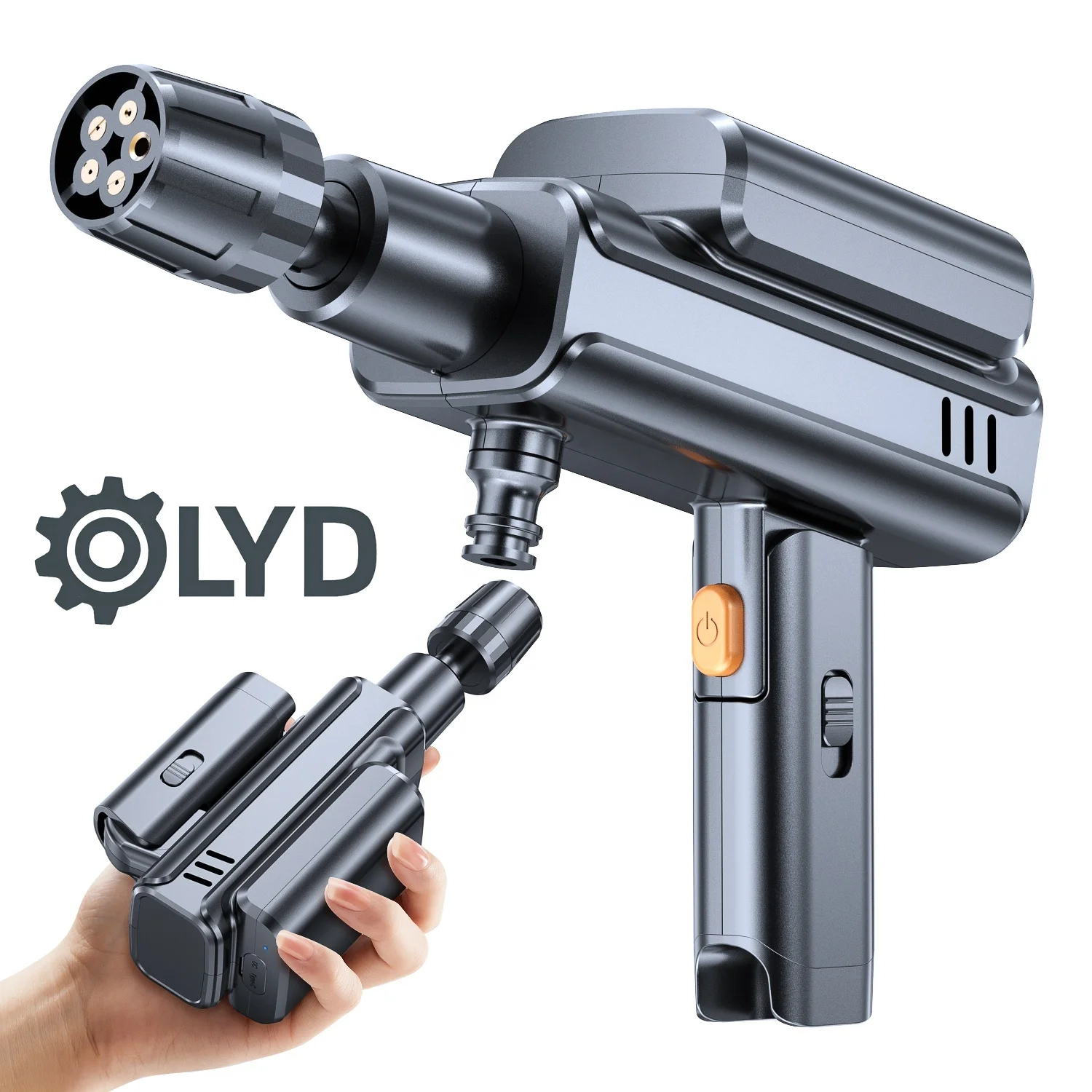 Power Wash Gun Multi-Function Nozzle Car/Floor N30 Rechargeable Lithium Battery 8000mAh Portable High Pressure Cordless