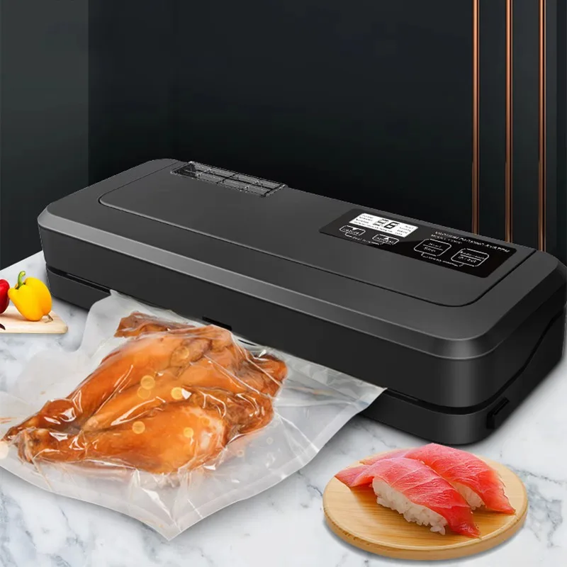 Heißer Verkäufer Elektrische Küche Vakuumiermaschine Lebensmittelsparbehälter mit einfach zu bedienenden Vakuumversiegelungstasten