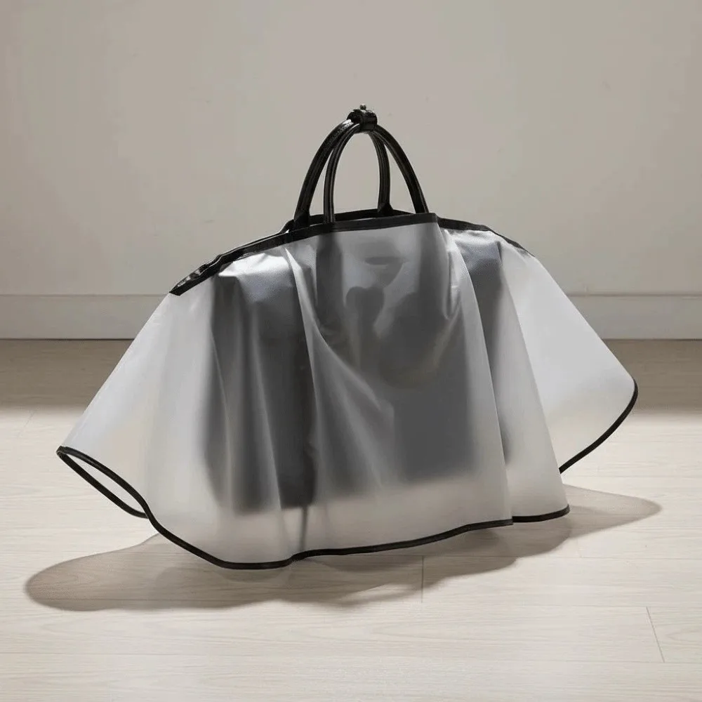 Universal Fit Bag Raincoat Transparent Frosted Matte Handbag Cover Thickened Quick-Dry Tote Protector Water Park