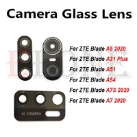 For ZTE Blade A5 A7 A7S 2020 A31 Plus A51 A54 Rear Back Camera Glass Lens Replacement Parts