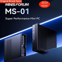 24Hrs Shipping! Minisforum MS-01 Mini PC Intel Core i5-12600H/i9-13900H,vPro Enterprise Support  DDR5 5200Mhz Ethernet Gaming PC