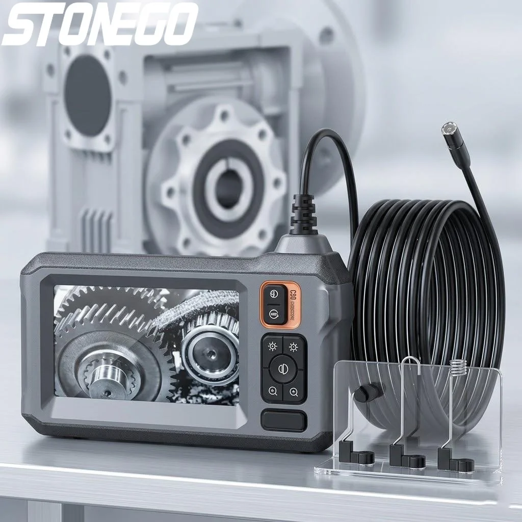 

1080P HD WiFi Endoscope 43 Inch Display 15m Cable Dual Head 2600mAh Auto Electrical Pipeline Inspection Tool Car Diagnostic Tool