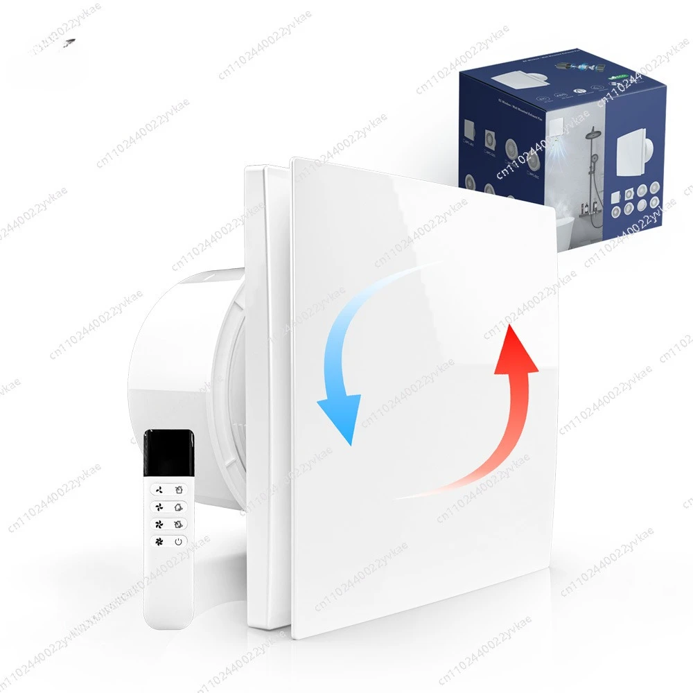 

KCvents 4/6in Ventilation Fan Exhaust Fan With Reversible Remote Control for Bathroom Room Kitchen Wall Mount Home ECO Friendly