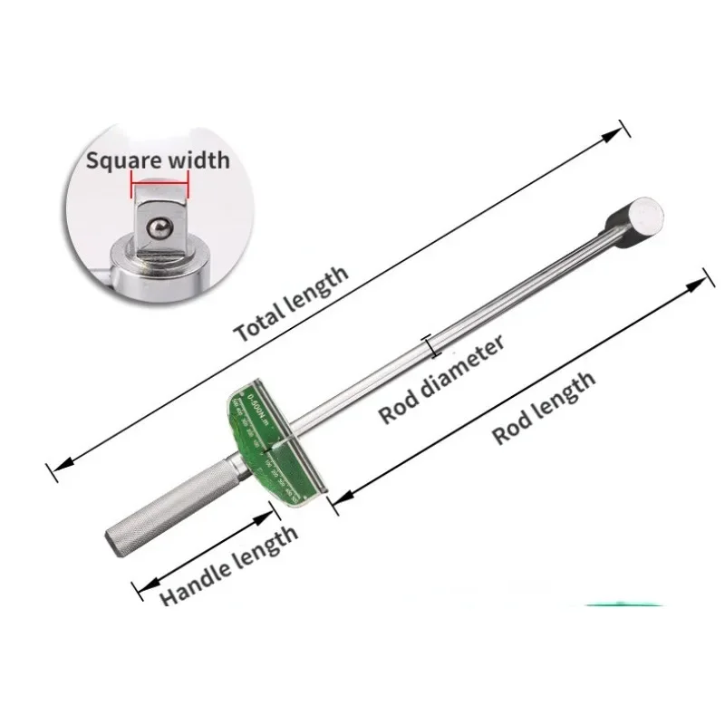 300 Kg Wrench Pointer Manual High Torque Socket Wrench Bicycle Spark Plug Torque Wrench