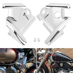 Motorcycle Accessories Chrome Front Frame Side Cowl Neck Cover For Yamaha Vstar Xvs1100 1100 1999-2009