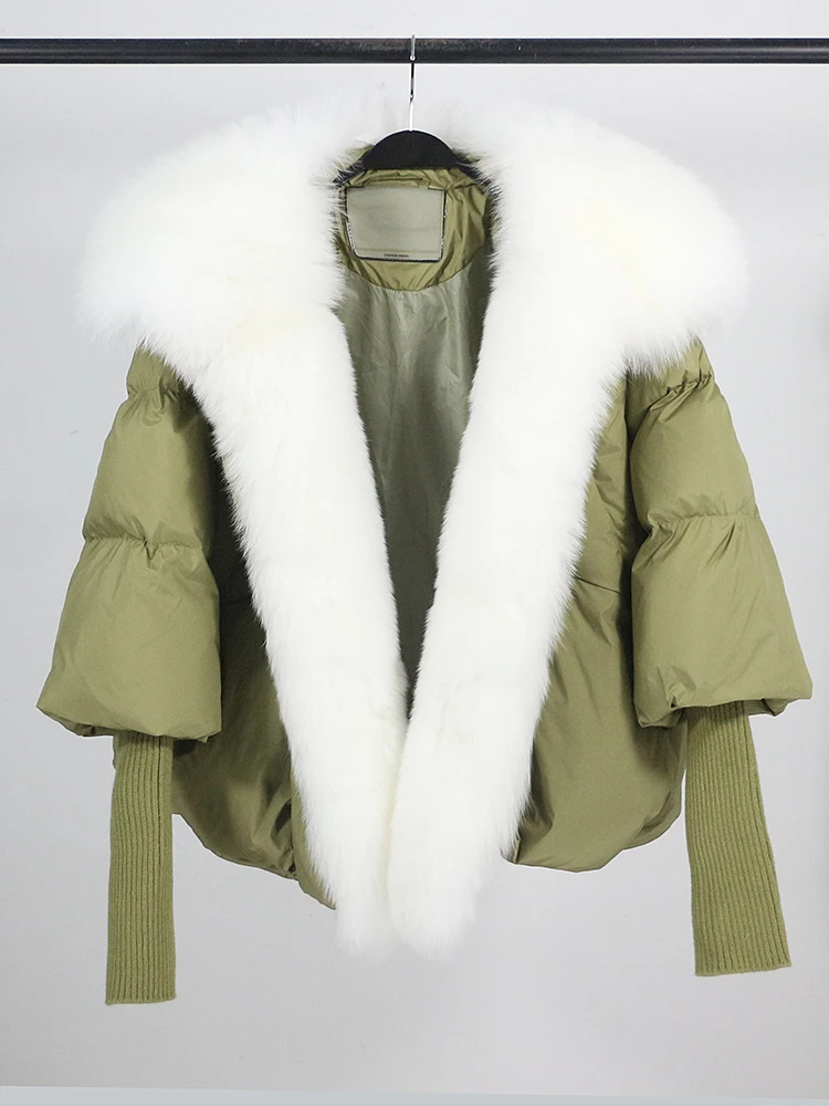 Lose Natürliche Echt Fox Pelz Kragen Mantel Dicke Neue Europäische Mode Weiße Ente Unten Jacke Winter Frauen Warme Luxus Oberbekleidung – Detail 39