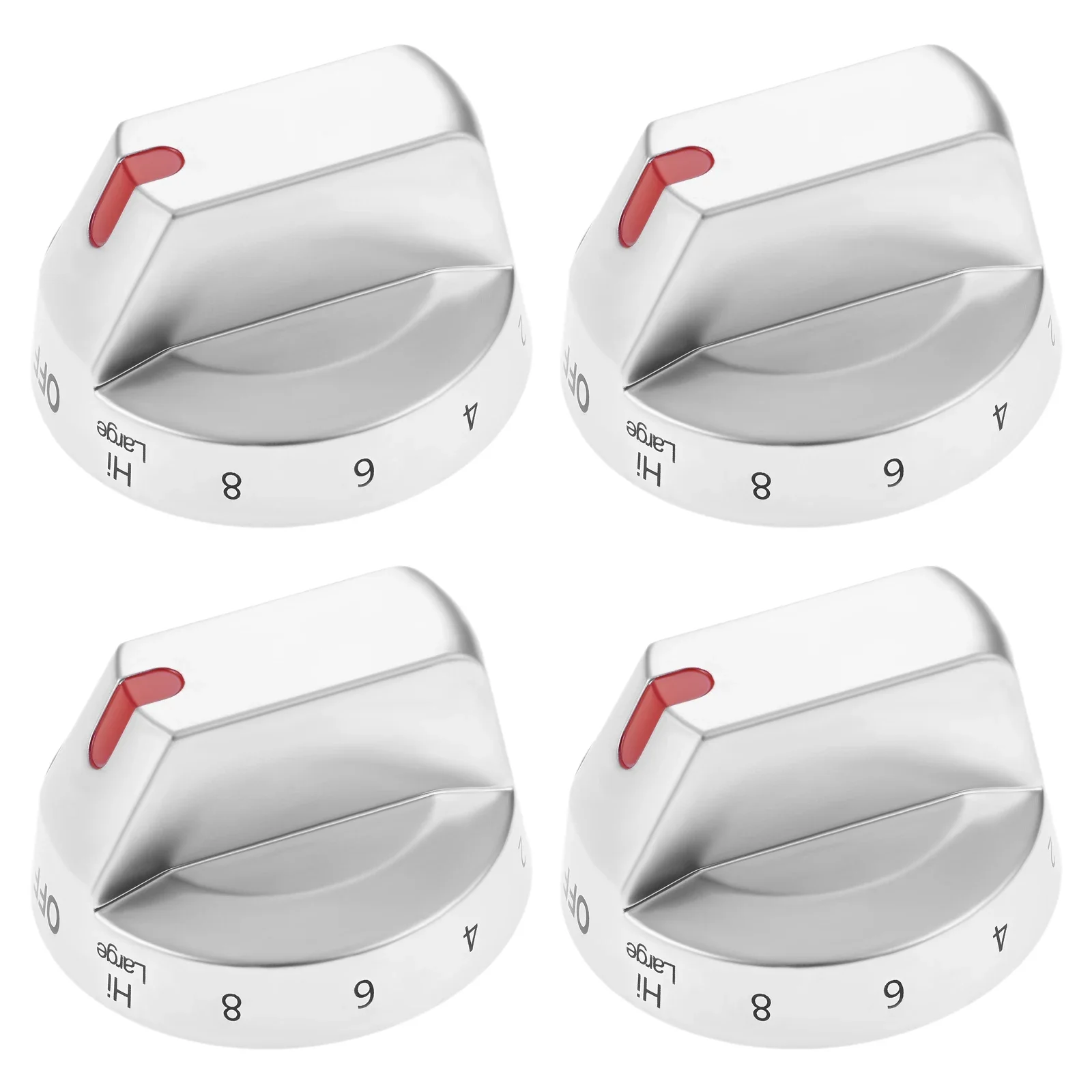 4pcs/set DG94-03500V/W Range Control Knobs Replacement for Sam-Sung Electric Stove Oven DG94-03500A/Z Series NE63T8311SS/AA-00