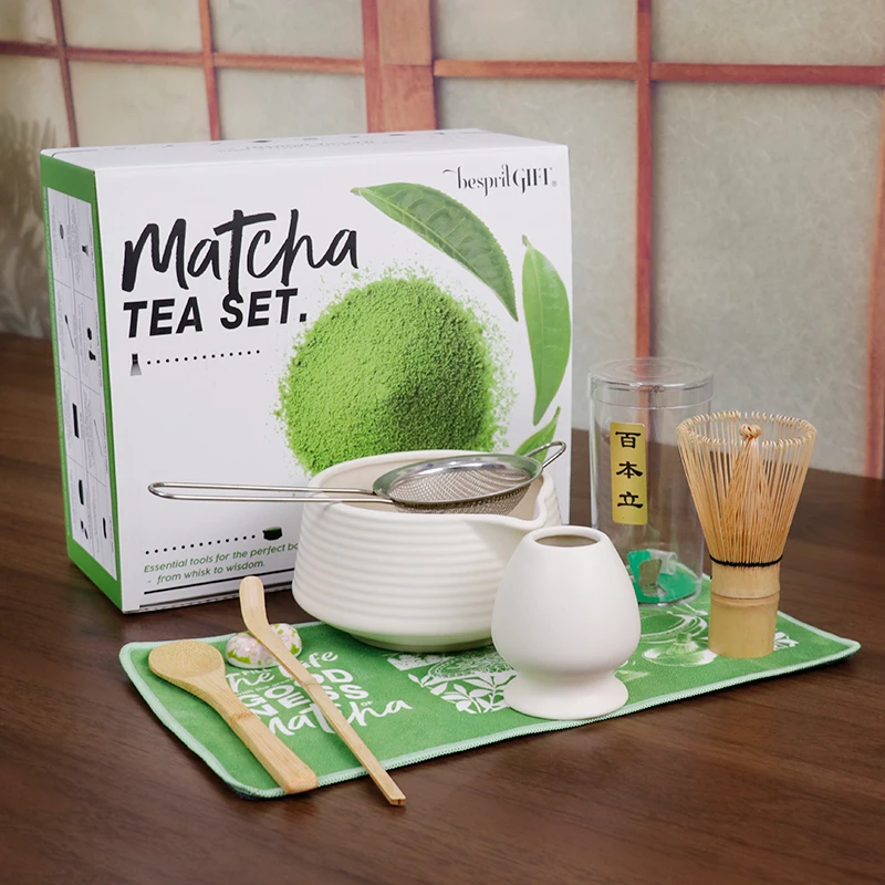 

Полный стартер матча, новинка 2025 года, японский набор из 8 предметов, эко-керамическая чаша, набор венчиков для начинающих, роскошные инструменты, незаменимый комплект