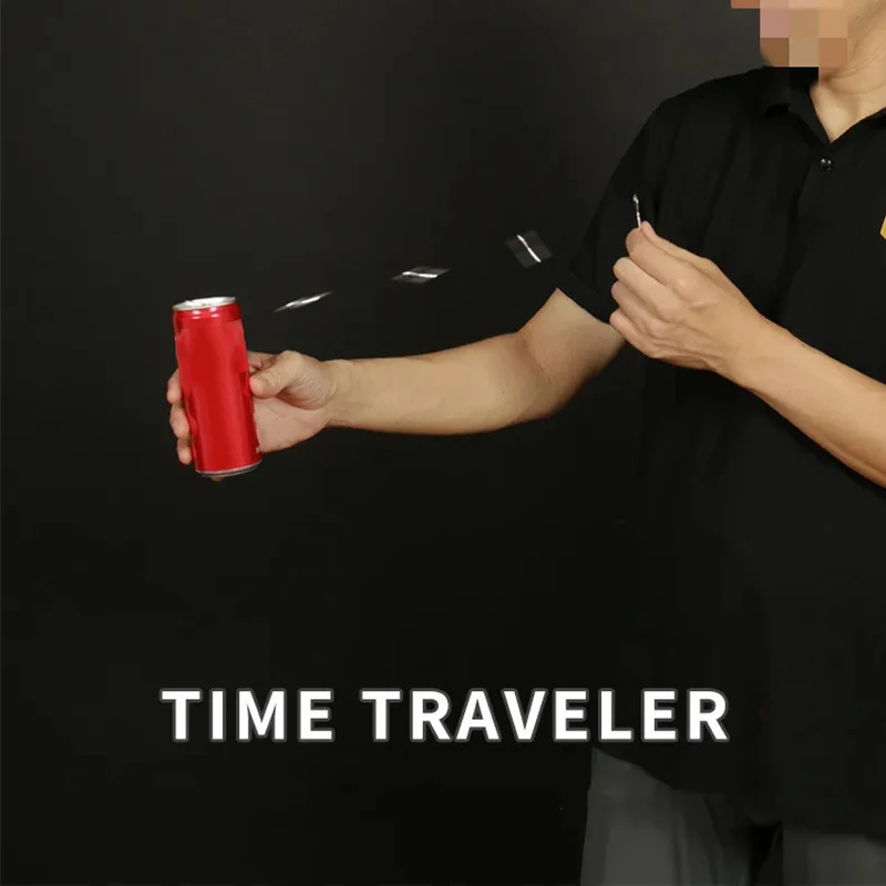 

TIME TRAVELER Close up Magic Tricks Signed Key Into Coke Can Street Magic Props Mentalism Illusions Magician Toys Bar Gimmick