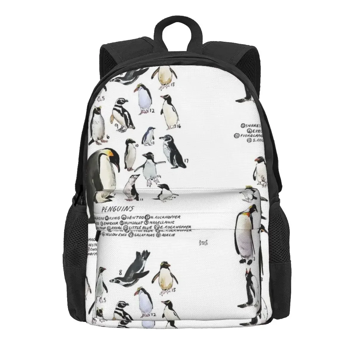 

Transparent Penguins! Backpacks Boys Girls Bookbag Students School Bags Cartoon Kids Rucksack Laptop Rucksack Shoulder Bag