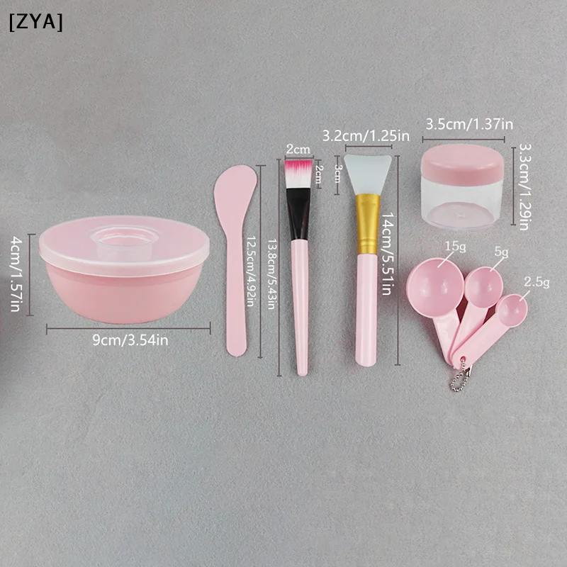 Facial Brush Mask Bowl Spoon Set Mask Brush Bar DIY Beauty Tools Mixing Tools Skin Care Makeup Supplies Woman Facial Tools[ZYA] view 6