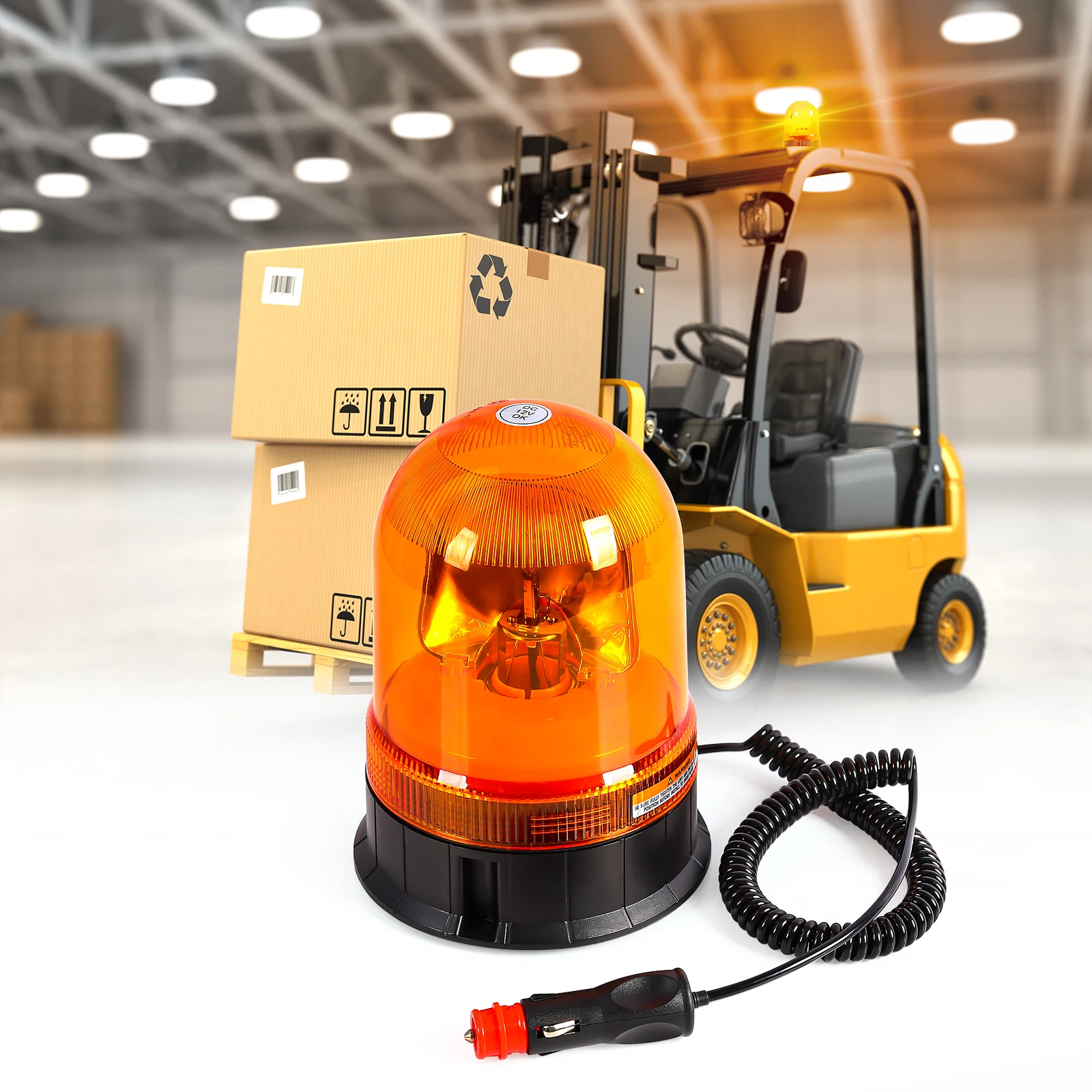 

Car Strobe Light Roof Top Warning Lights Emergency Signal Lamps halogen Lamp Beacon With Magnetic Base For Security Auto 12V