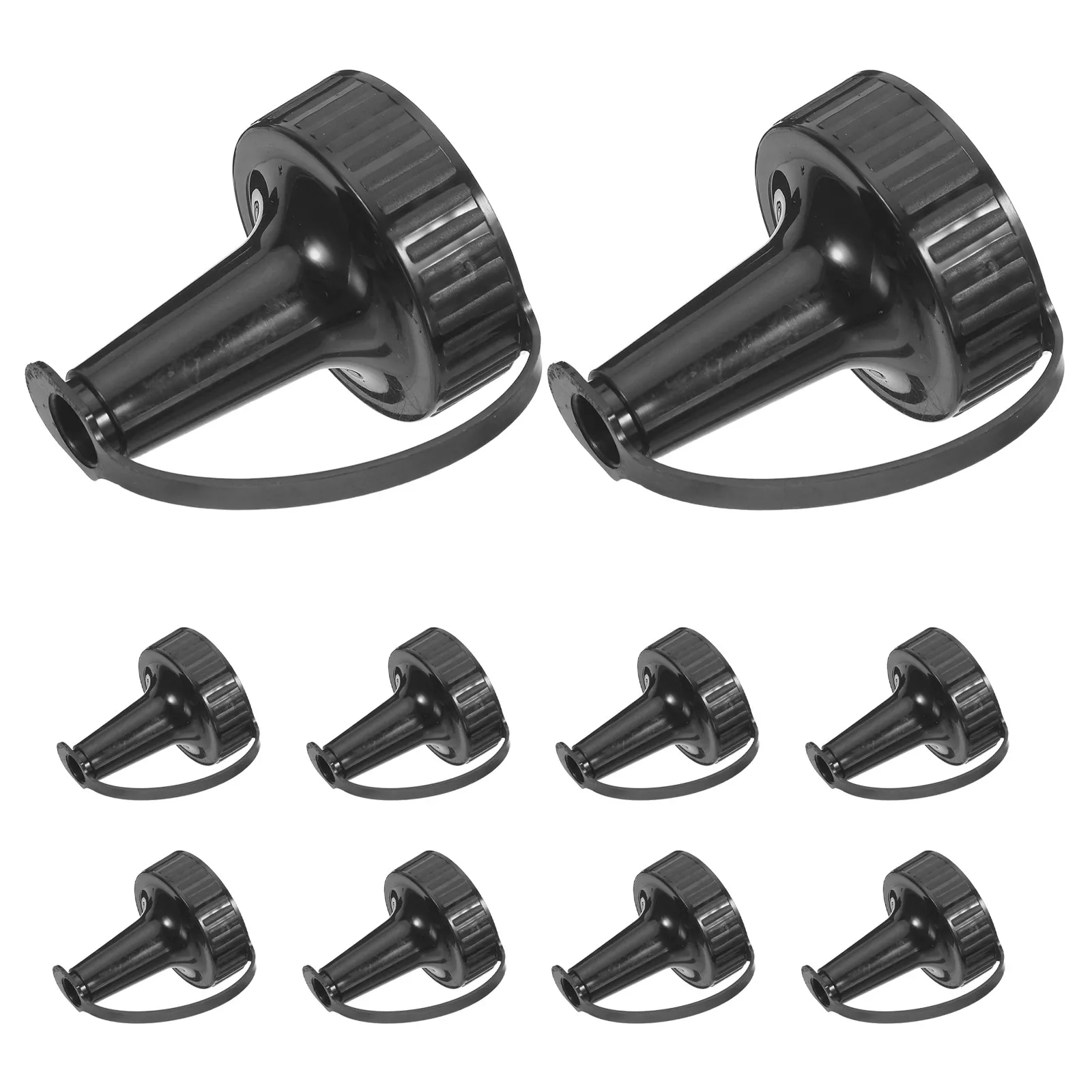 10Pcs Water Bottle Replacement Plug Leak Resistant Spout Cap Precision Pour Bottle Spout Threaded Nozzle Attachment for Splatter