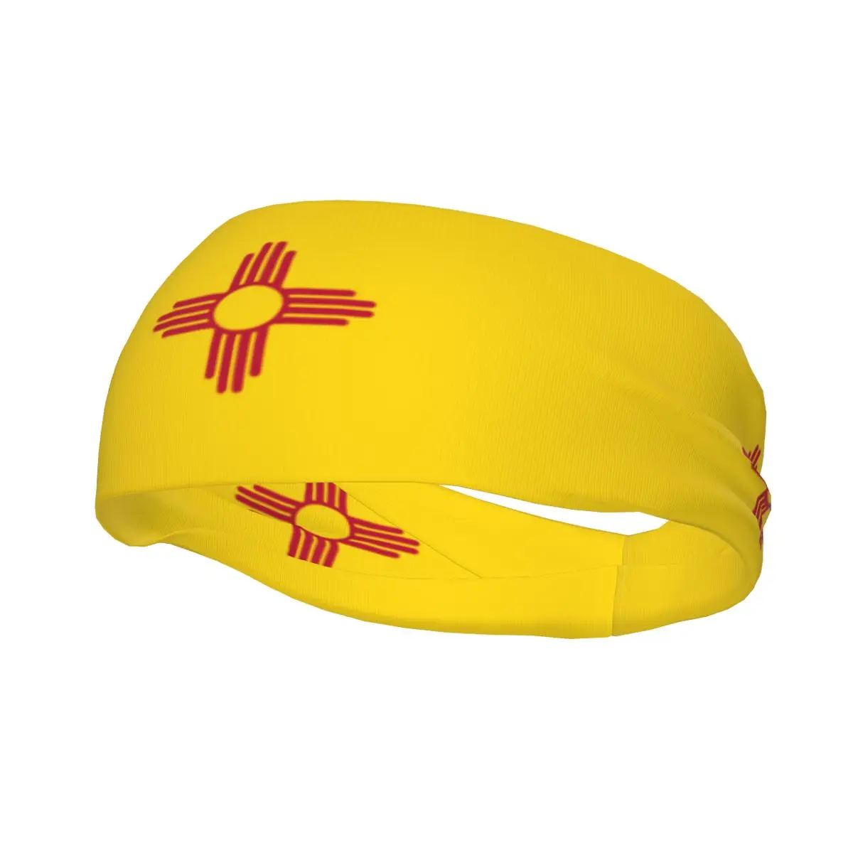 Flag Of NEW Mexico Athletic Headband Elastic Sweatbands Women Men Basketball Sports Gym Fitness Sweat Band Volleyball Tennis