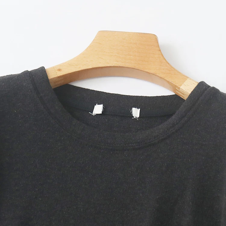 T-shirt rond Ne Long Sve pour femme, pull fin Fce Dr Pure Bla, couche de base, pull tricoté pour les déplacements, printemps...