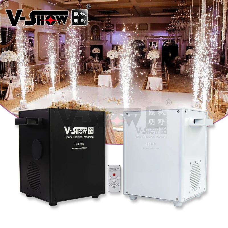 4pcs with case mini cold fireworks spark machine powder with DMX remote control for Wedding and stage show