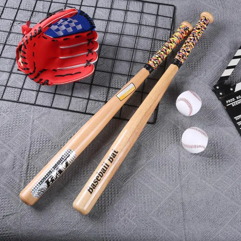 Locust Wood Baseball Bat Solid Thickened Car Oak Bat Self-Defense Hardwood Softball Baseball Bat