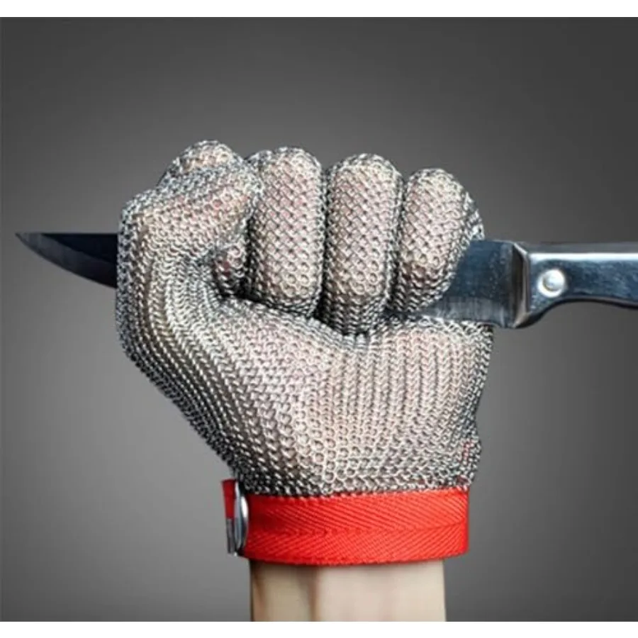

JZD stainless steel gloves cutting resistant gloves 304 stainless steel wire anti cutting gloves