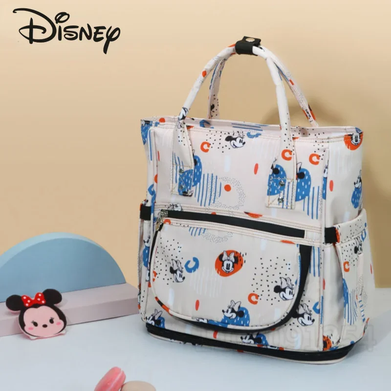 Disney Mickey's New Diaper Bag Backpack Luxury Brand Original Baby Bag Cartoon Fashion Portable Baby Diaper Bag Multi Functional