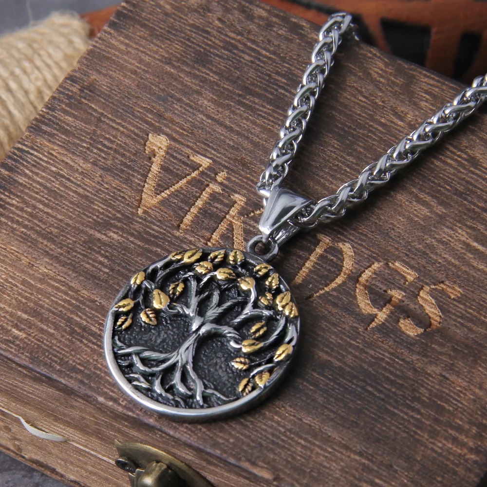 🌳 Tree of Life Pendant Necklace – Stainless Steel Amulet with 6 Style Variations 5