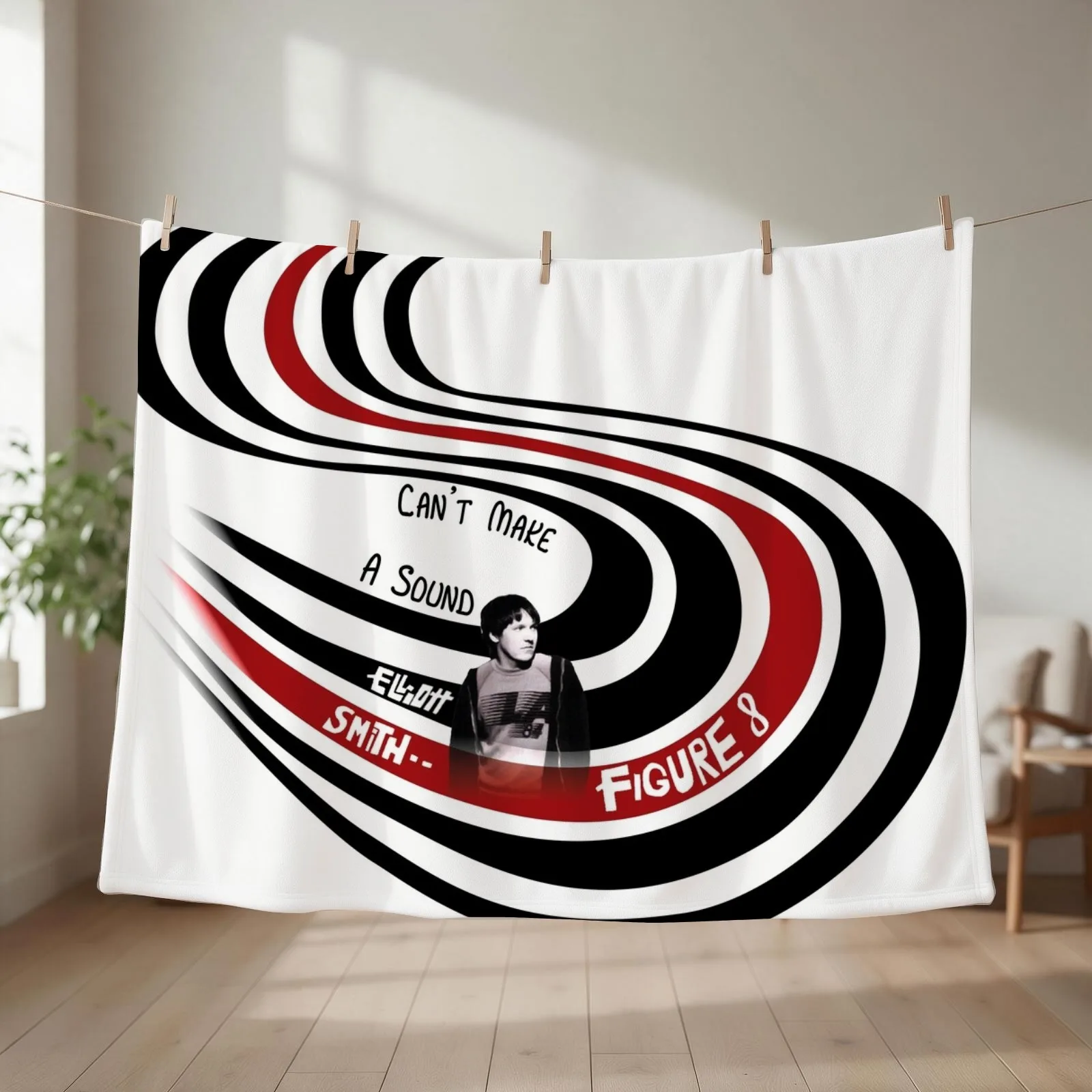 Elliott Smith Figure 8 Throw Blanket couch cozy soft plush fuzzy picnic outdoor blanket