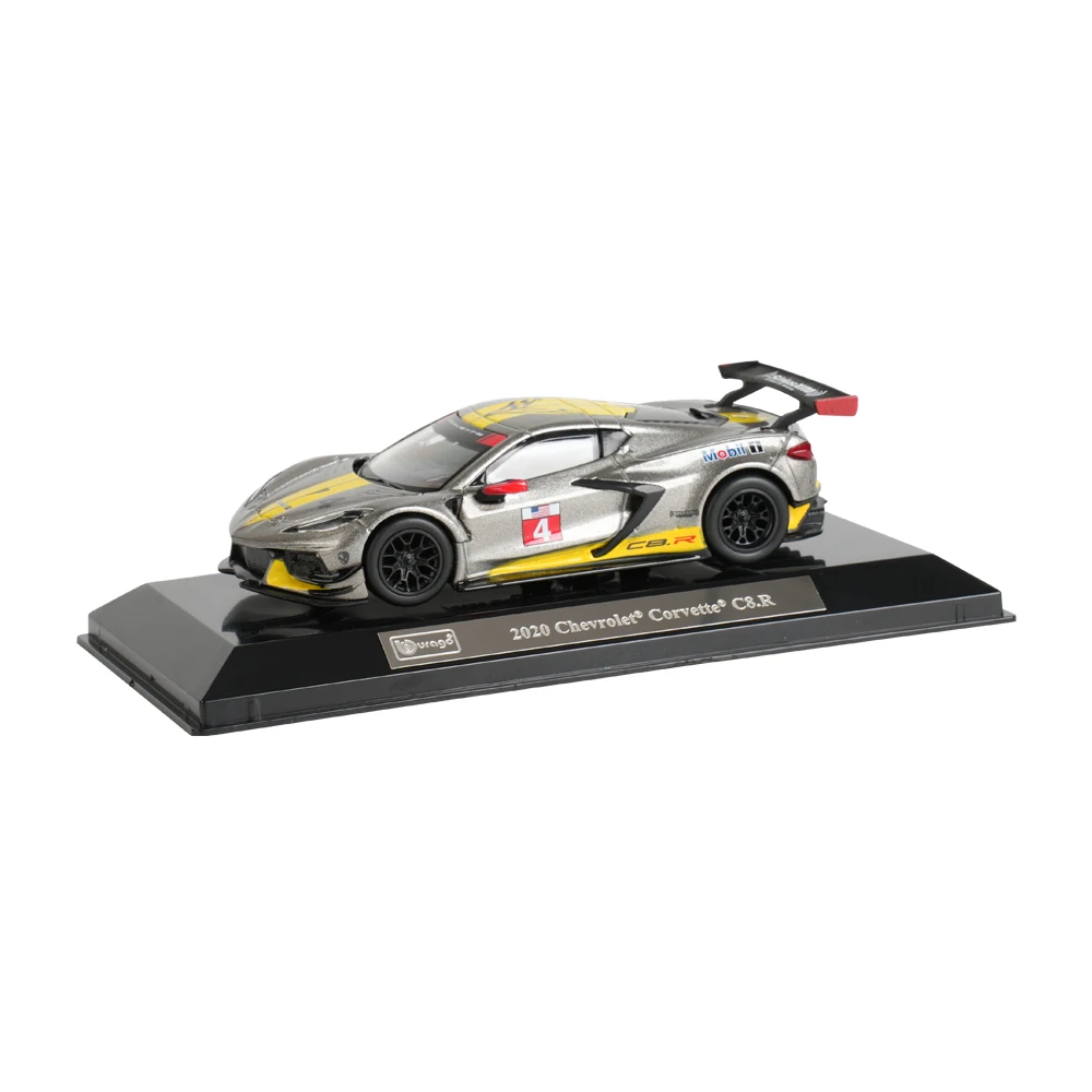 Bburago 1:43 2020 Chevrolet Corvette C8R Static Die Cast Vehicles Collectible Model Racing Car Toys