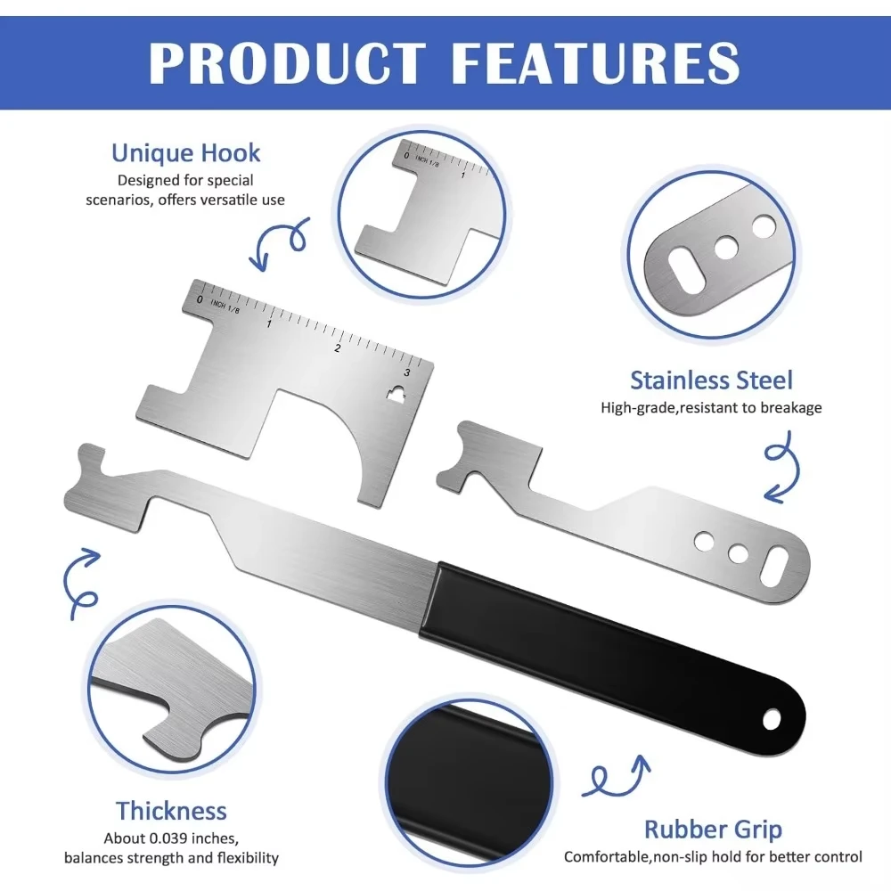 مجموعة أدوات رجال الإطفاء: 5 قطع من أدوات حدق متعددة الوظائف من الفولاذ الزنبركي