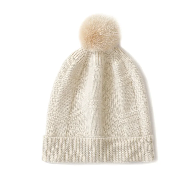 Retro Knitted Fun Fur Ball Collision Design Unique Vintage Style Accessory