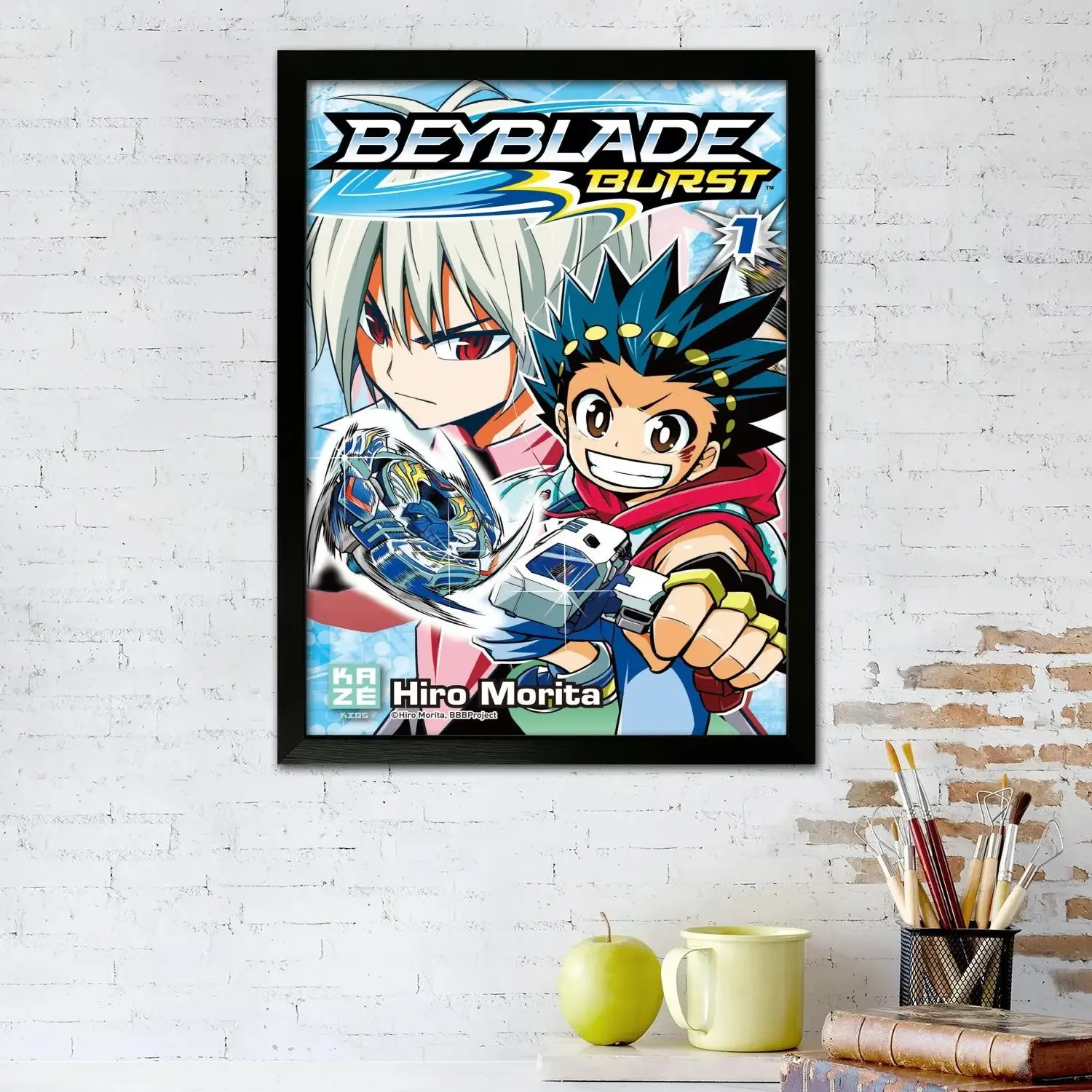 Beyblade Metal Fusion Canvas Art Poster and Wall Art, Picture Print, Modern Family, Bedroom Decor, Posters,Decorative painting