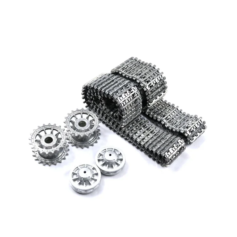 Henglong 1/16 Deutscher Tiger I 3818 Panther 3819 RC Panzer Metallketten Räder ohne Federungsstangen