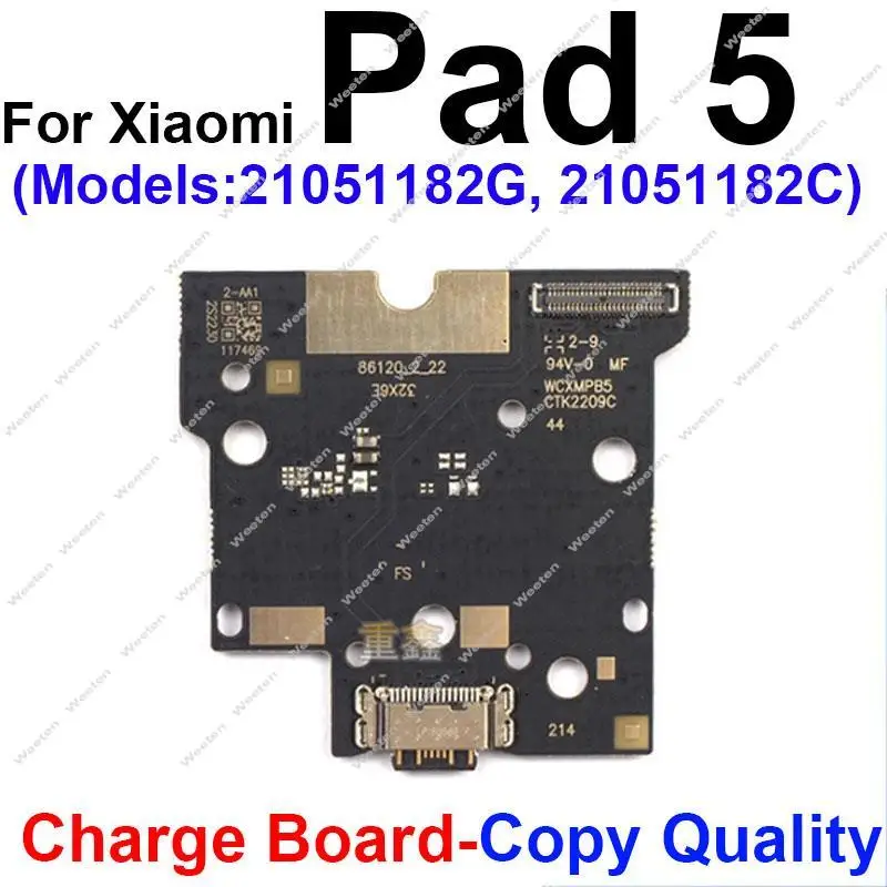 液晶メインボード電源ボリュームフレックスケーブルシャオ mi mi パッド 5 USB 充電器ボードマザーボード液晶フレックスリボン部品