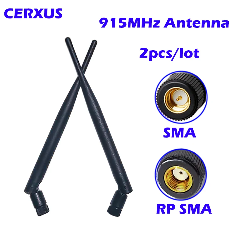 915MHz Antenna 5dbi Omni-Directional  SMA Male Connector 2pcs/Lot  for Wireless Module Gate-Way Node NBIOT System Zigbee LORAWAN