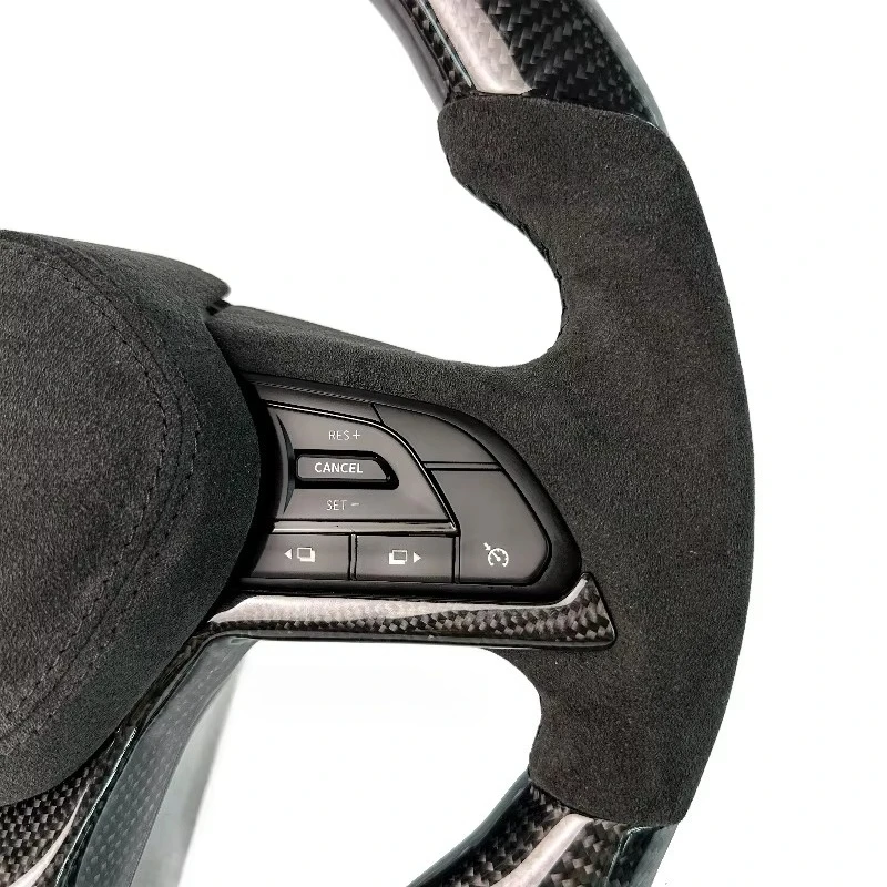 Plug‑Play Carbon Fiber Upgrade Steering Wheel For Nissan GTR R34 R35 Old Car Direct Replacement
