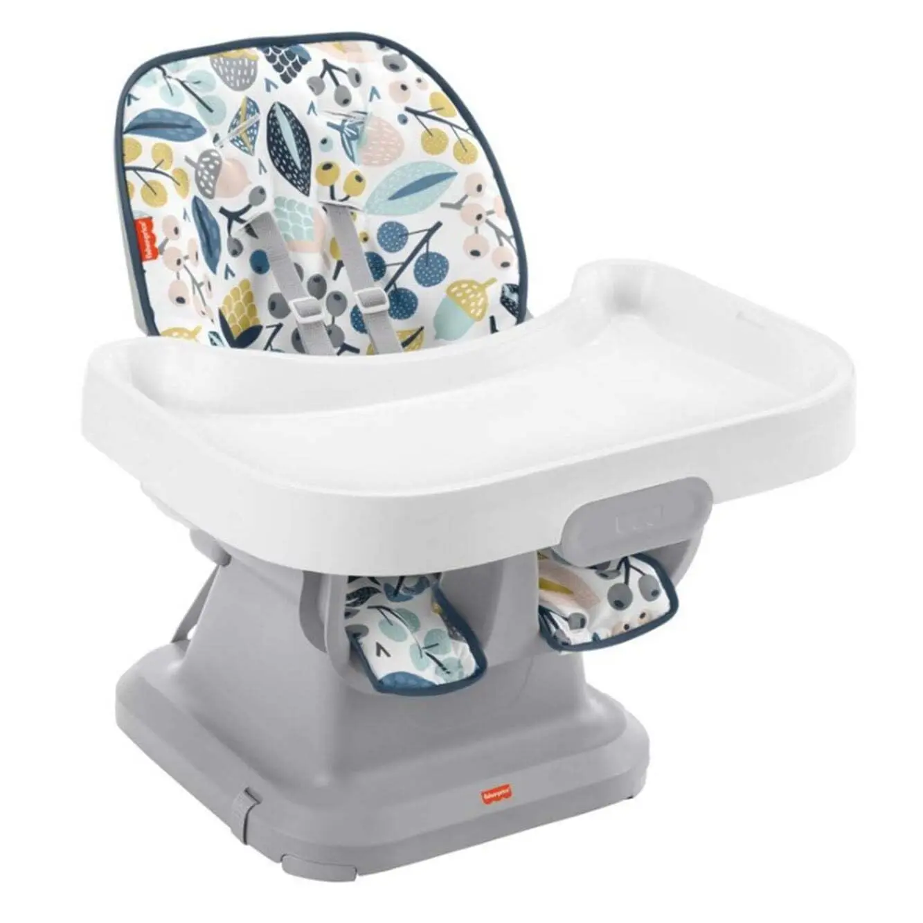 Baby to Toddler High Chair SpaceSaver Simple Clean Portable Dining Seat & Booster with Washable Deep Tray & Liner,