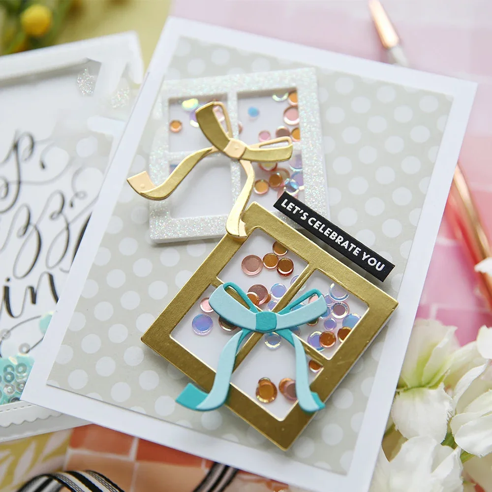 العشب الثنائي فلوريت غطاء شبكة كومبو مربع المعادن قطع يموت DIY بها بنفسك بطاقة صنع سكرابوكينغ ألبوم صور الديكور صياغة #4