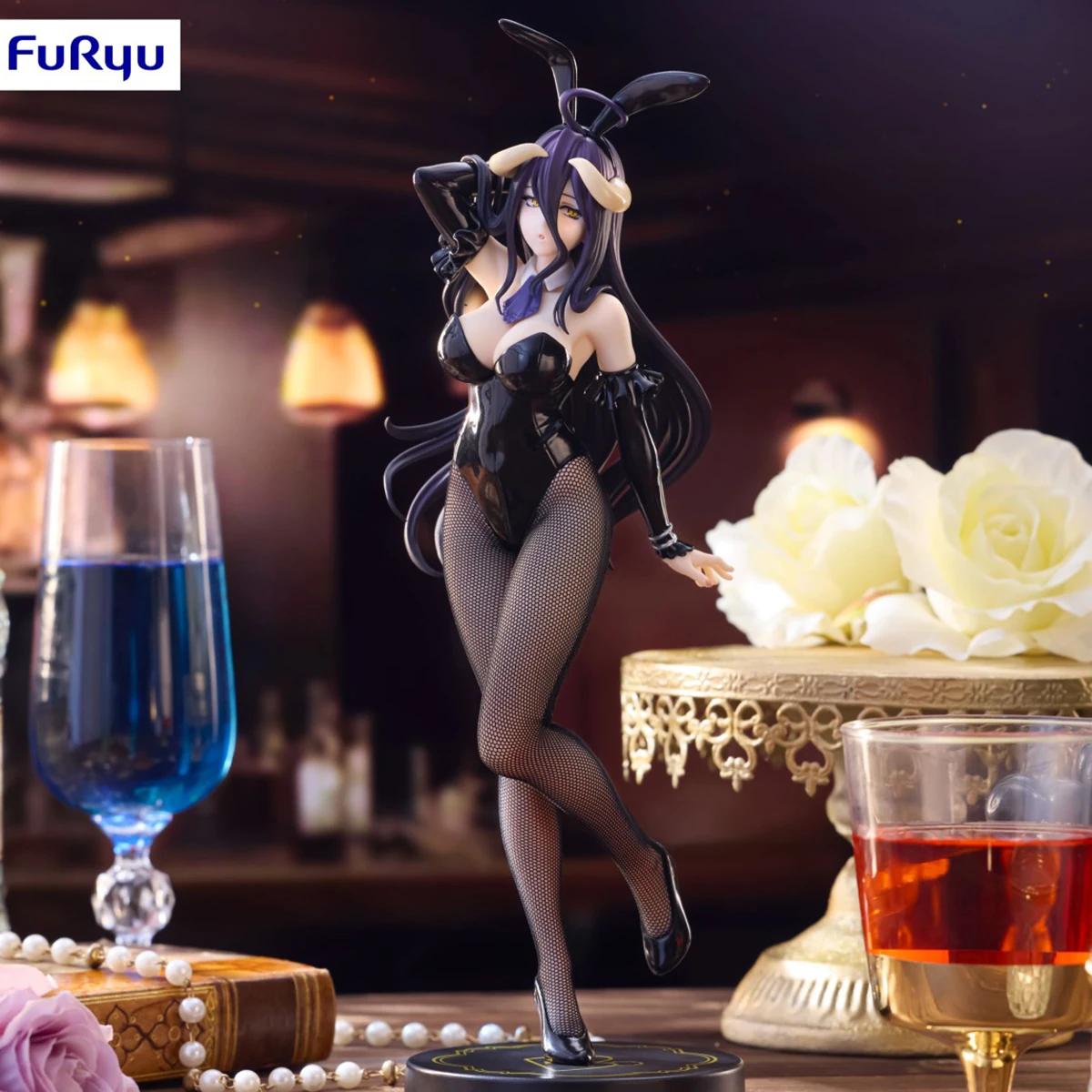 

Original in Stock FuRyu BiCute Bunnies Overlord Albedo Black Ver. Collection Series Model Toys Anime Figure Garage Kit