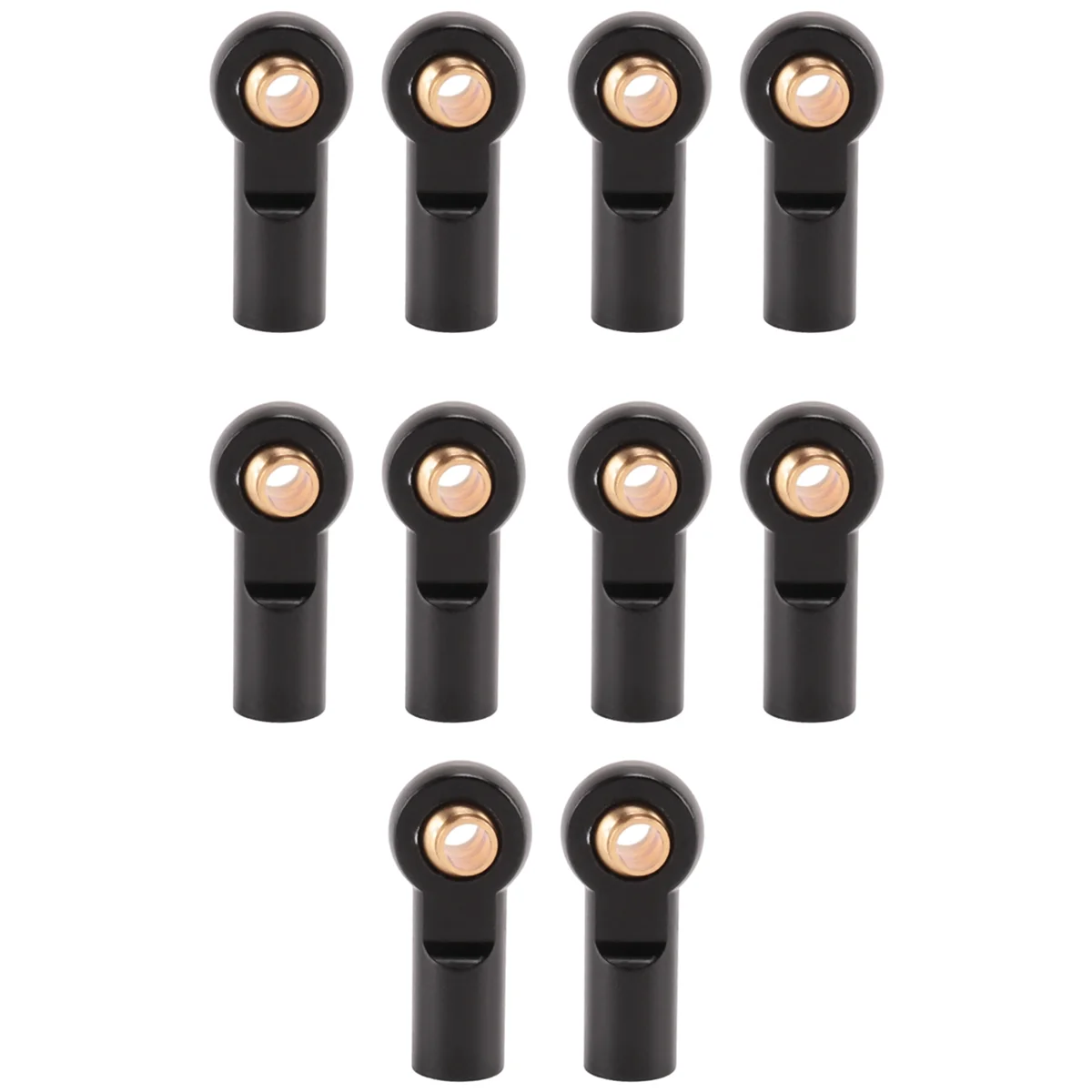

WOTT 10Pcs Metal M3 Link Tie Rod End Ball Joint for 1/10 RC Car Crawler AXIAL SCX10 D90 D110 Tamiya CC01,Black