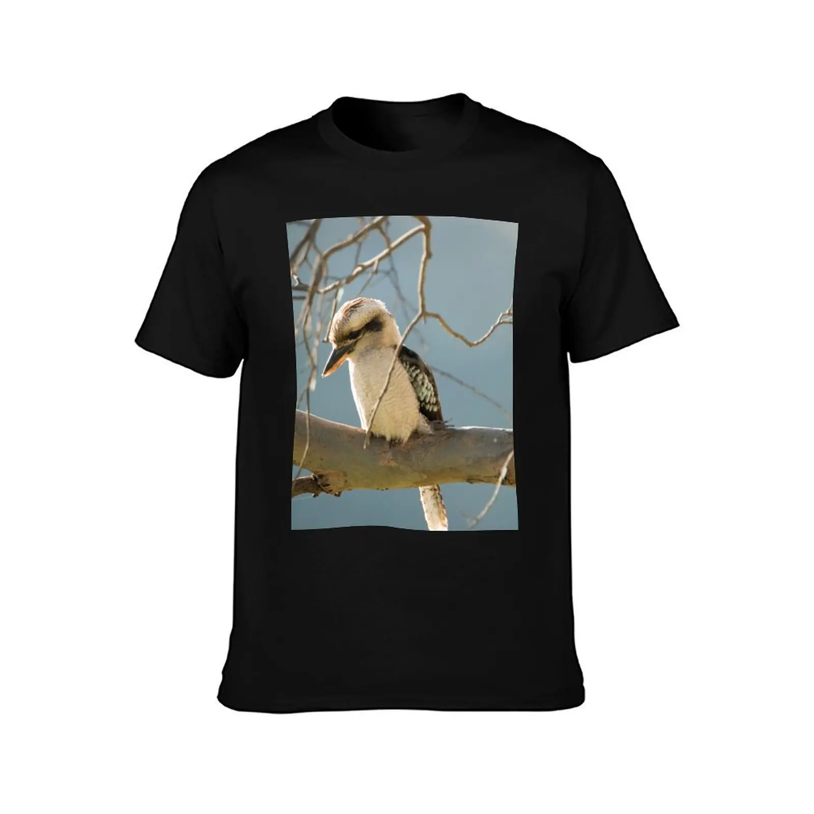 Kookaburra Perched on a Branch T-Shirt Lightweight Hiking T-Shirt