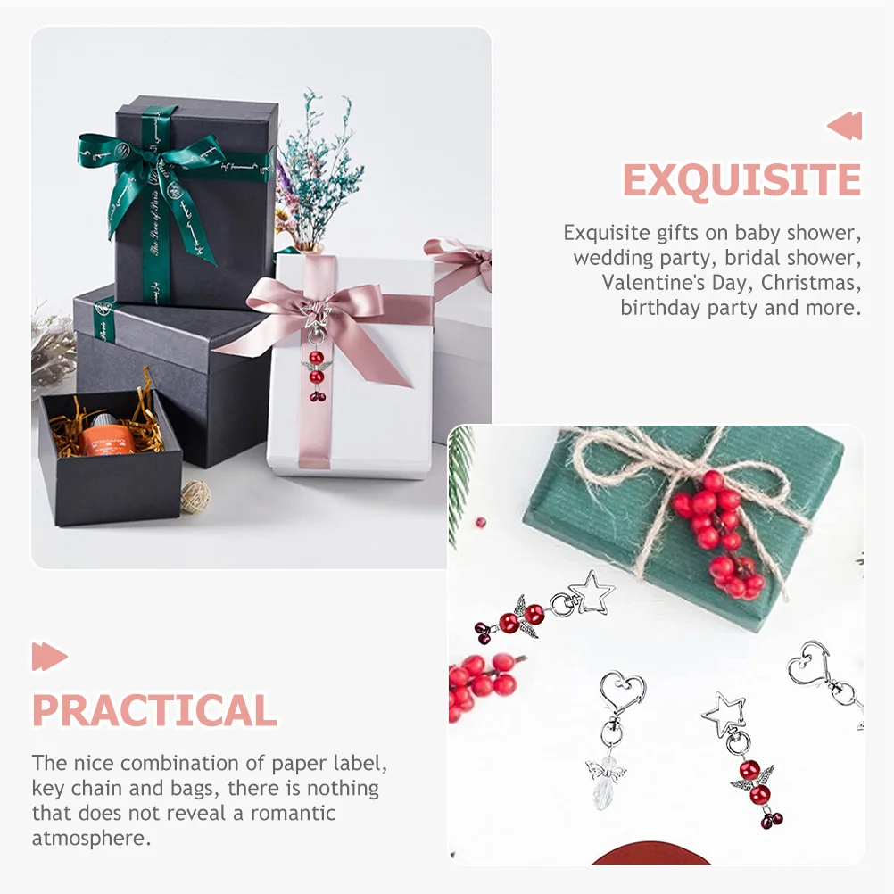 

30Sets Guardian Angel Keychains Creative Angel Wings Key Holders Wedding Baby Shower Party Favor Unique Gift Tags Ornament