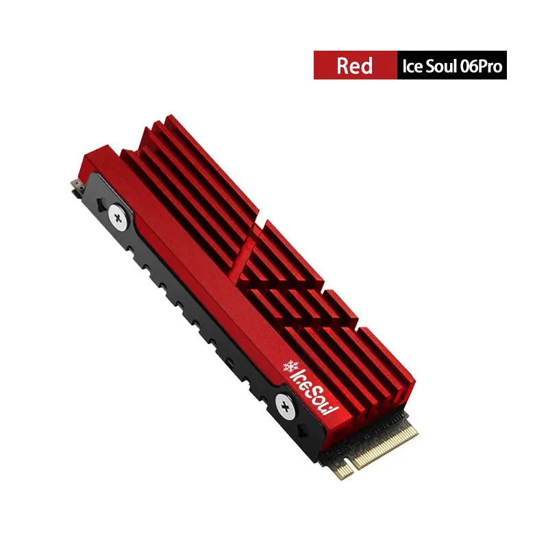 FinalCool IceSoul 06/Pro M.2 SSD NVMe-koellichaam 2280 aluminium radiator met thermische pad Solid State-schijven Koelaccessoires