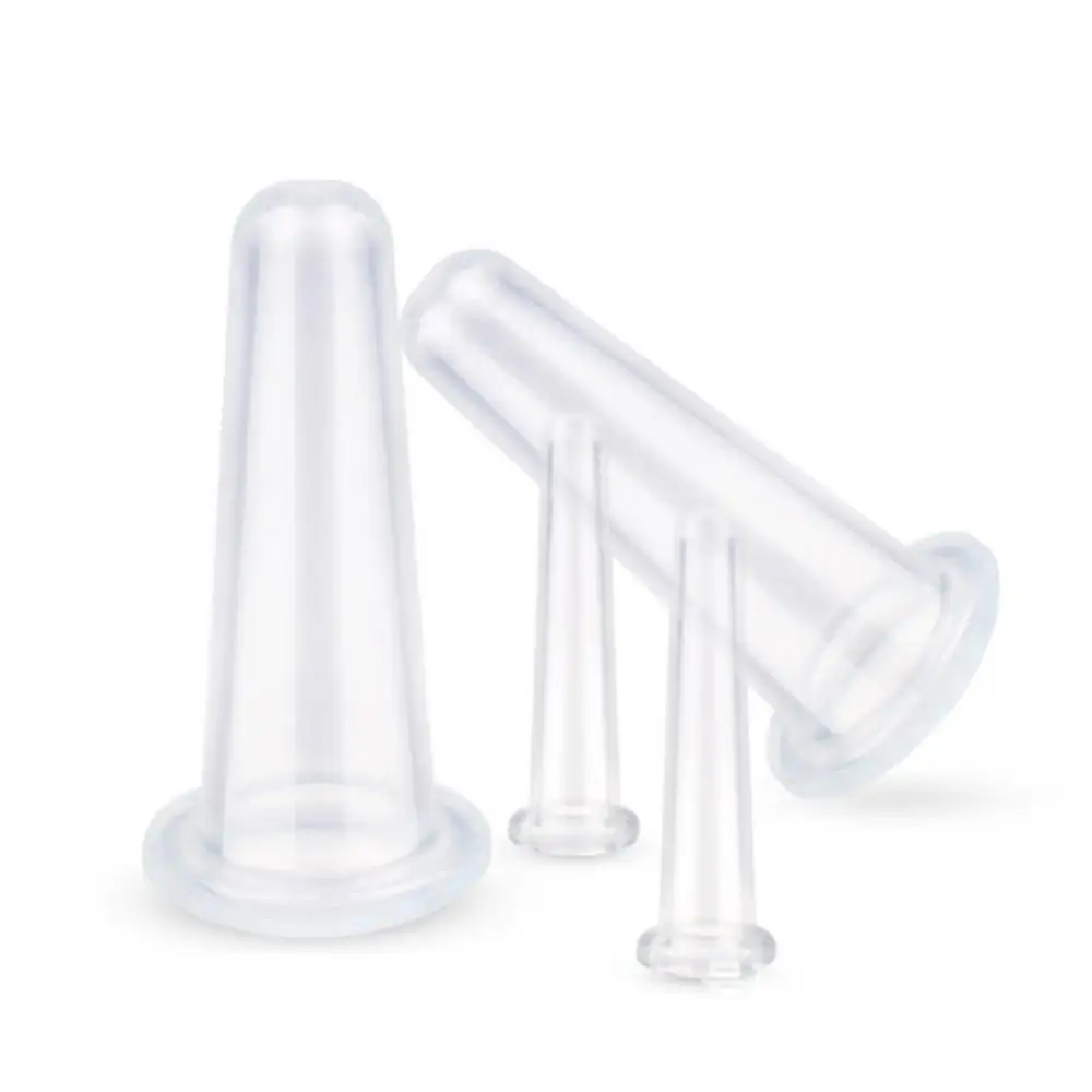 1 ~ 10 pezzi tazza per coppettazione sottovuoto in Silicone naturale anticellulite tazze per massaggio per terapia del viso per il corpo strumenti per la cura della pelle di bellezza Dropshipping