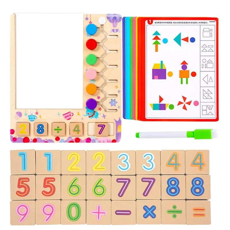 Mainan edukasi edukasi, mainan edukasi edukasi usia dini warna-warni blok pembelajaran matematika 29.7cm